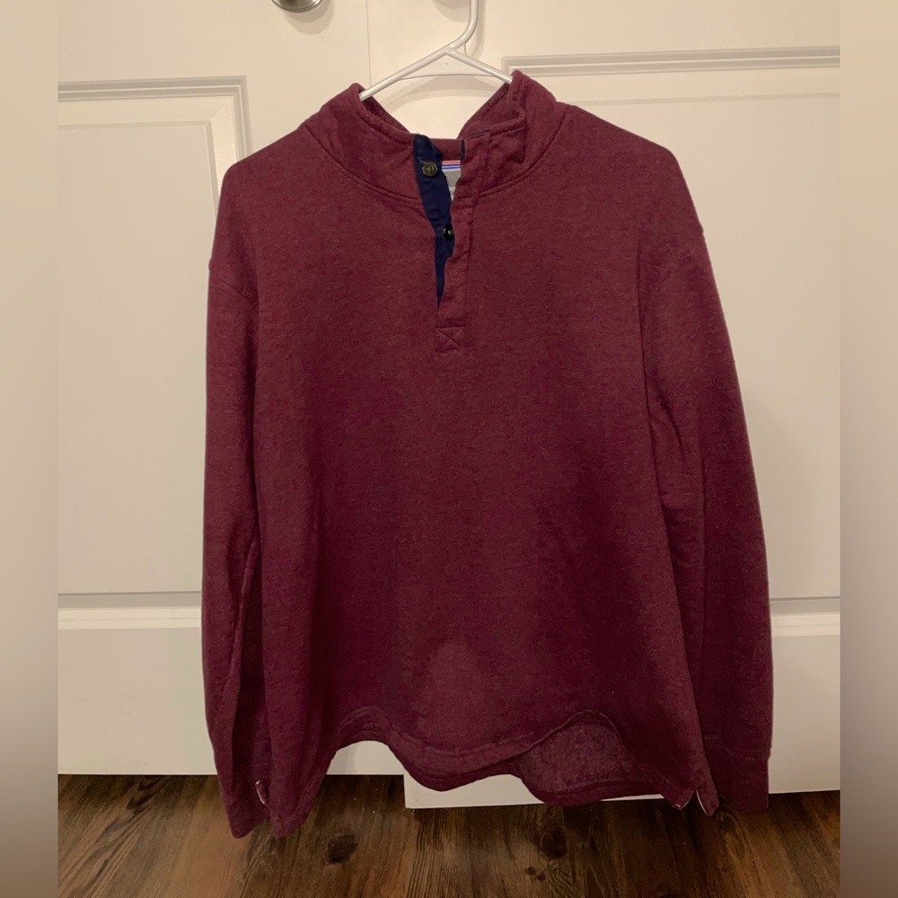 English Laundry Men’s 1/4 Button Sweater - Large